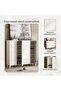 Nevada Shoe Rack 30 Pairs With 4 Door - White - 4