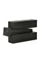 Zenith Wood Charred Equilibrium Sculpture 34x10x20cm - Black - 3