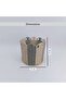 Maui Scalopped Iron Framed Rope Basket 27x25cm -grey - 6