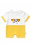 Baby Girl Patterned Short Sleeve Shorts Jumpsuit - 2