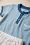 Summer Baby Boy 2-Piece Set with Front Snap Fasteners - Top and Bottom - 3
