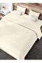 3 Piece Deep Pocketed Fitted Bedsheet Set King Size, Beige Colour, Microfiber - 4