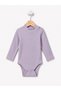 Baby Girl Ribbed Half Turtleneck Long Sleeve Bodysuit Set of 3 - 2