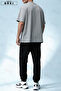 Trust Problem Printed Oversized Unisex T-Shirt Tracksuit Set - 2