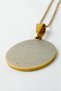 Gold Color Hilye-I Şerif and Ayetel Kürsi Written Prayer Spiritual Design Stainless Steel Necklace with Thick Doc Chain - 6