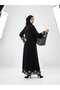 Green floral Embroidery Abaya - Korean Nida