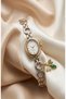 Women's Steel Watch Gold & Silver Mix Color Butterfly Green Stone Charm Detailed Vintage |   Old Money Luxury Elegant Stylish Women's Wristwatch 2026 - 2