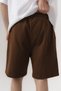 Icon Minimal Embroidery Detailed Elastic Waist Shorts - 4