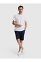 White Slim Fit Pure Cotton Thin Ribbed Crew Neck T-Shirt 50328374-Vr013 - 4