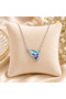 Colorful Stone Detailed Butterfly Design Women's Necklace - 2