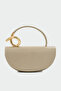 Aura Gold Detailed Nude Bag