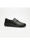 Z071 Women's Stripe Model Comfortable Lightweight Genuine Leather Ballerina Shoes - 3