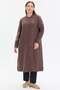 Hakim Collar Stripe Buttoned Long Shirt - 2