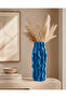 Maris Porcelain Look Wave Textured Decorative Vase 28cm - 4