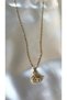 Women's Gold Color Stone Swan Model Steel Necklace - 4