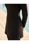 Women's Black Tight Swimsuit 4 Pieces - 4