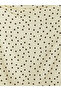 Xside Yellow Boat Neck Polka Dot Gathered Blouse - 6