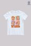 Girl's T-Shirt Don'T Worry Be Capy Written Cute Capybara Printed Cotton Short Sleeve T-Shirt