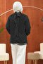 Black Polka Dot Balloon Sleeve Chiffon Blouse - 4