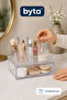 Transparent Acrylic Makeup and Cosmetic Organizer with Drawers – Multi-Compartment Desktop Storage and Organization Box - 2