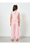 Girls Pink Ruffle Trim Top and Wide-Leg Pants Set - 5