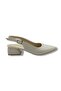 687-26 Skin Straw Print Short Square Heel Women's Shoes - 2