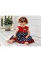 Girl's Polka Dot, Garnished, Hair Bandana Dress 9-36 Months Birthday, Special Day - 4