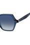 UV Protected Sunglasses Blue Frame Dk Blue Shaded Mirror Lens 52mm - TH-2213/S-PJP - 4
