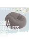 Beanless Bag Inflatable Lounge Chair Grey 114x114x71cm - 8