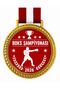 Athletics Championship Medal |   Running Competition Award Medal |   Gold Color Metal Medal |   Red with White Ribbon |   1 Piece - 6