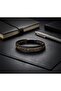 Black Madagascars Stone 316L Steel Lockable Multi-Layer Weave Leather Men's Bracelet 18392B9D5 Premium Stain-Resistant Elegant - 4