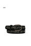 Studded Belt with Stitching Detail