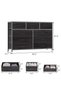 Bedroom Dresser, Modern Spacious Dresser with 10 Drawers and Wooden Top, Sturdy Metal Frame, Bedroom Furniture, Living Room TV Stand for 47-inch TVs - 2