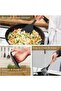 Executive LLC Kitchen Utensil Set Silicone Cooking Spoon 12 Pieces BPA-Free FDA Heat-Resistant Wooden Handles - 6