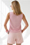 Women's Pink Square Collar Embroidered Linen Blouse Blz-19003411 - 6