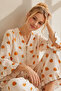 Bürümcük Knitted Short Sleeve Women's Pajama Set