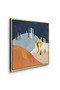 Abstract Landscape Geometric Wall Art | Framed Canvas Print with Gold Foil Embossed | Luxury Modern Decor for Living Room, Bedroom, Office & Gift - 3