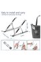 Foldable Laptop Stand, Portable Aluminum Ergonomic Riser with Adjustable Height & Angle, Heat Dissipating Ventilated Design, Extra Strong - 4