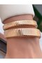 Gold Color Pink Dial Snake Watch, Wrap Around Watch, Women's Wristwatch - 4