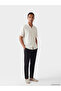 Ecru Regular Fit Striped Men's Shirt - 2