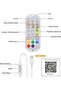 Decorative Corner Standing Lamp with Remote Multicolour - 6