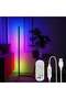 Decorative Corner Standing Lamp with Remote Multicolour - 4