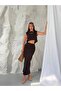 Premium Woven Fabric Crop Blouse and Midi Skirt Two-Piece Set
