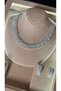 Flora Zircon Stone Bridal Jewelry Set (Necklace, Earrings, Bracelet and Ring)
