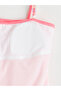 Window Detailed One-Shoulder Girls' Swimsuit (S6) - 2