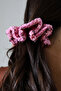 Pink Sequin Hand Knitted Hair Clip – Handmade Hair Clip - 6
