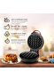 4" Mini Waffle Maker - Made With Premium Quality Plastic & Non-Stick Coating - Small Pancake Maker - 4