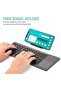 Foldable Bluetooth Keyboard, Rechargeable Portable Wireless Keyboard with Touchpad compatible with Iphone12 Pro Max,Tablet,iPad - 6