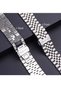 Compatible with Apple Watch Band 41mm 40mm 38mm, Stainless Steel Heavy Band with Butterfly Folding Clasp Link Bracelet for iWatch Series8/7/6/ SE Series 5/4/3/Men Women - 4