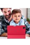 2024 iPad Pro 11" Case (M4, 5th Gen) - Smart Case with Pencil Holder, Touch ID Support, Auto Wake/Sleep Function (Red) - 6